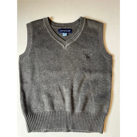 Andy & Evan Other - Andy & Evan Toddler Sweater Vest 2T Moose Logo